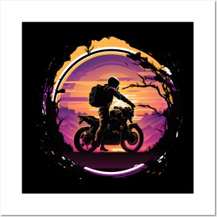 Motorbike Tshirt design Posters and Art